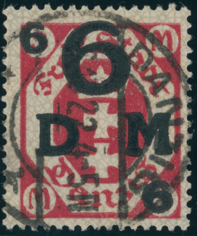 DANZIG DIENST 1922 MiNr. D 25 b