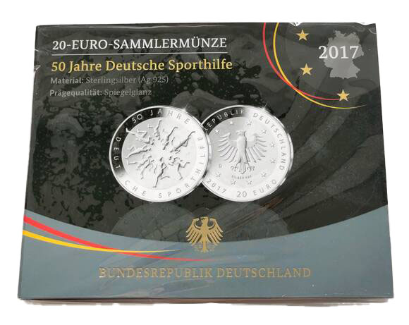 BRD 20 Euro 2017 D 50 Jahre Deutsche Sporthilfe