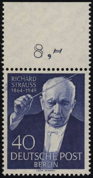 BERLIN 1954 MiNr. 124 Oberrand
