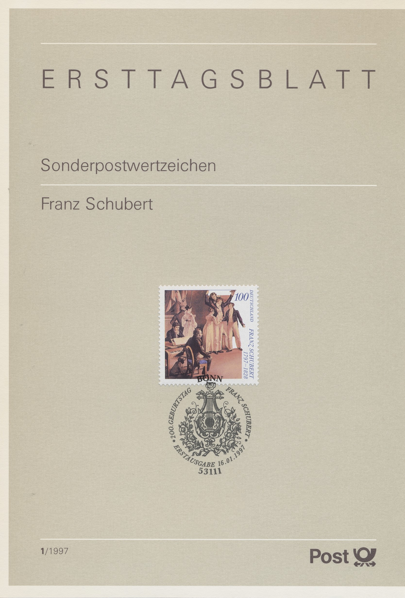 BRD Ersttagsblätter Jahrgang 1997