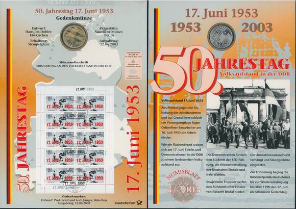 NUMISBLATT 3/2003 Deutsche Post