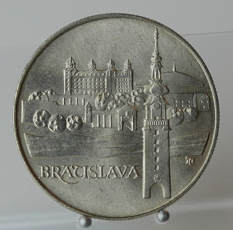 TSCHECHOSLOWAKEI 50 Korun Silber 1986 Baudenkmal Bratislava