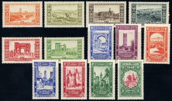 ALGERIEN 1930 MiNr. 88-100 ALGERIEN 1930 MiNr. 88-100