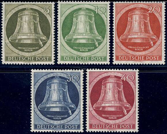 BERLIN 1951 MiNr. 82-86