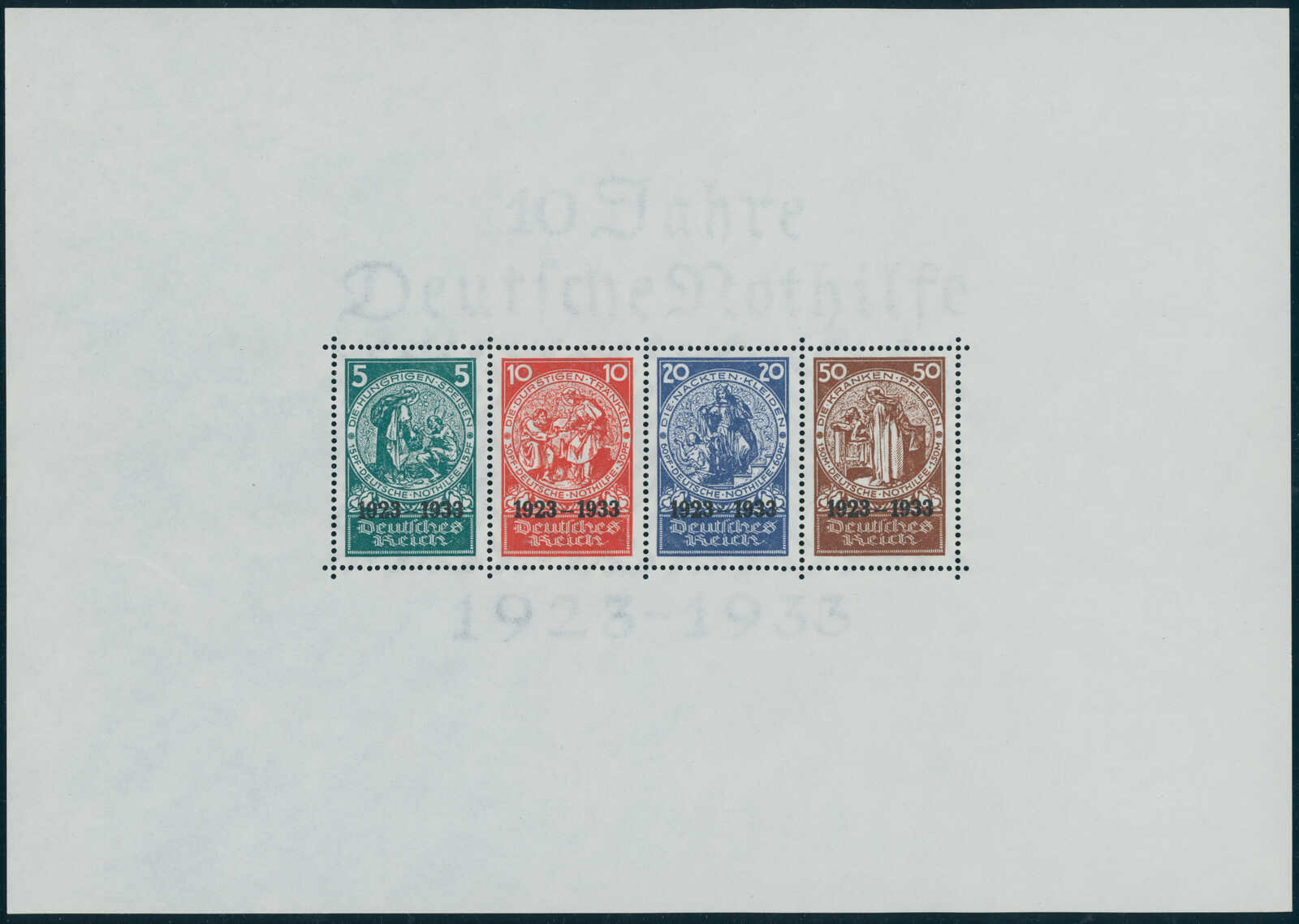 Deutsches Reich 1933 Block 2 Nothilfe