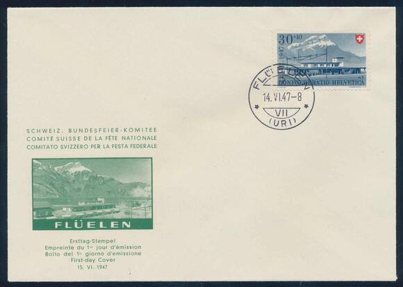 SCHWEIZ 1947 MiNr. 480-483 FDC