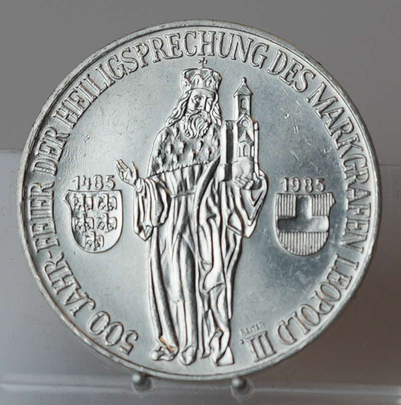 ÖSTERREICH 500 Schilling 1985 Markgraf Leopold III.