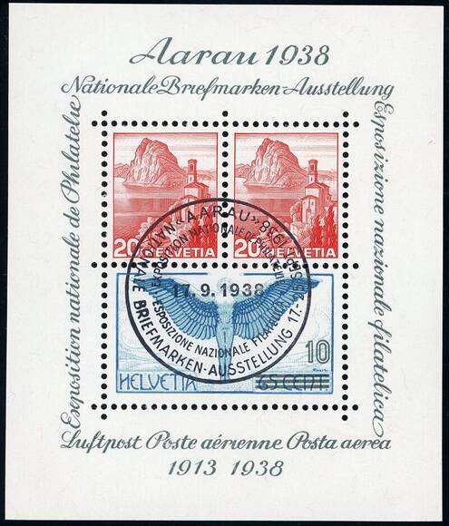 SCHWEIZ 1938 Block 4