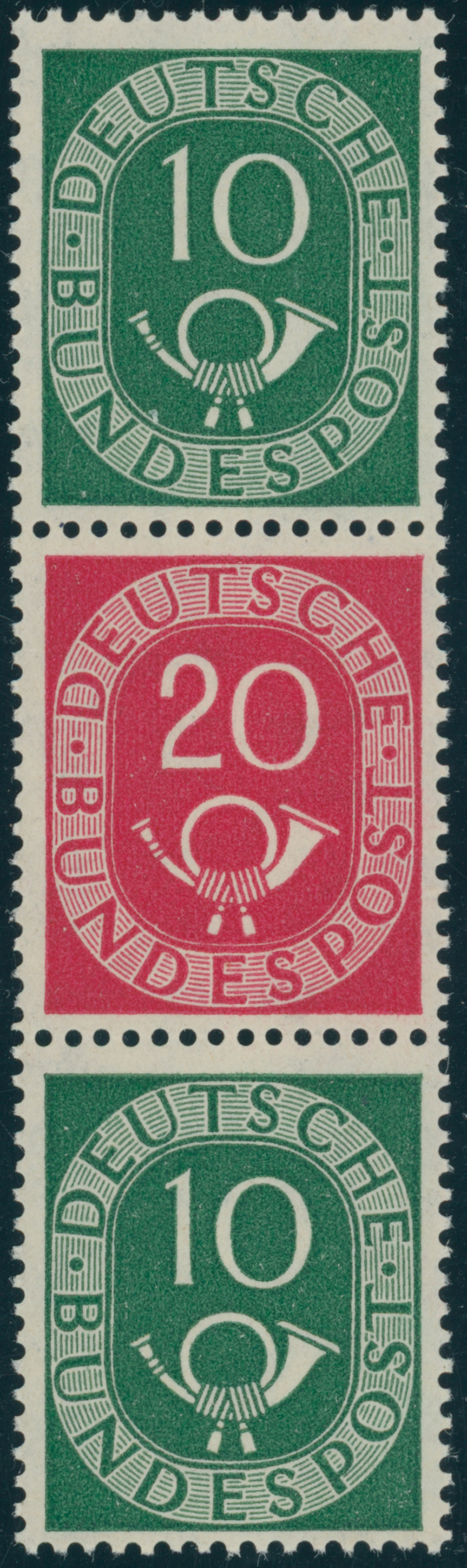 BRD 1951 Zusammendruck S 12