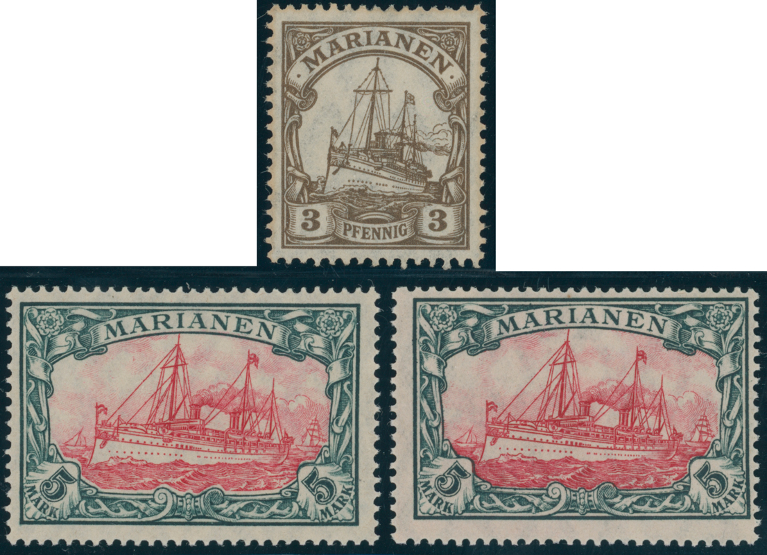 MARIANEN 1916/19 MiNr. 20, 21 A + B