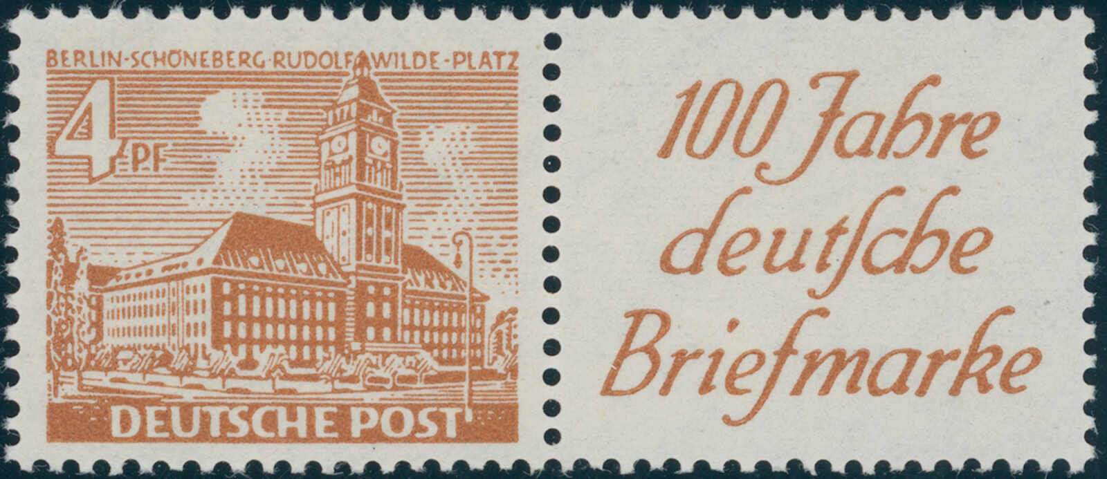 BERLIN 1949 Zusammendruck W 7