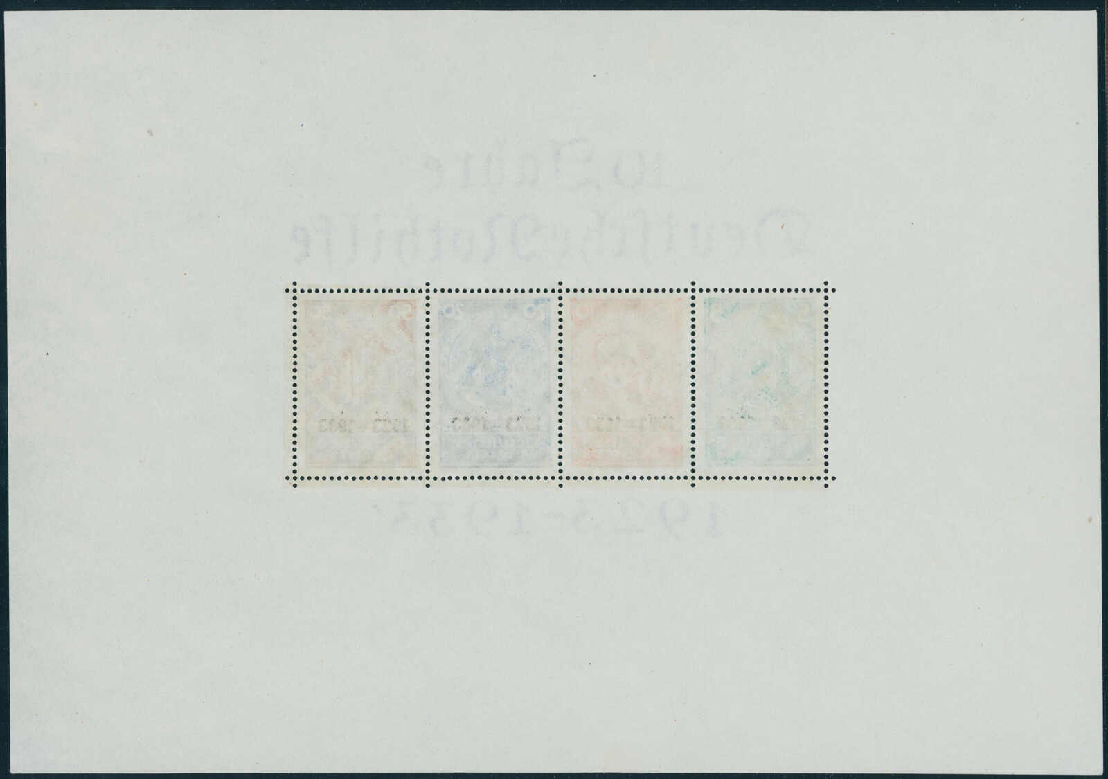 Deutsches Reich 1933 Block 2 Nothilfe