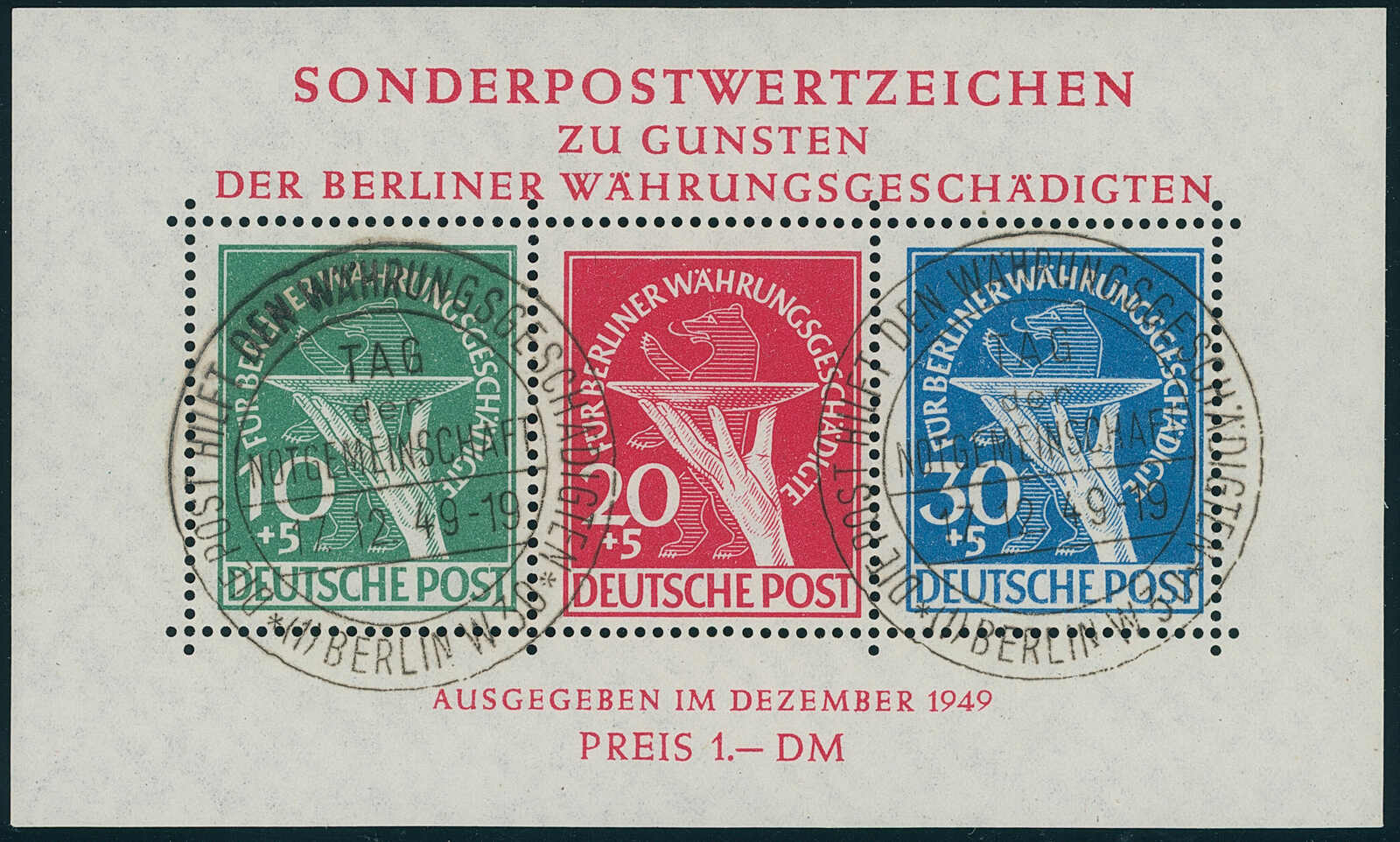 BERLIN 1949 Block 1 III BERLIN 1949 Block 1 III