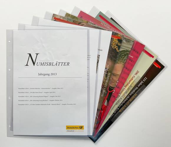 NUMISBLÄTTER der Deutschen Post Jahrgang 2013 komplett NUMISBLÄTTER der Deutschen Post Jahrgang 2013 komplett