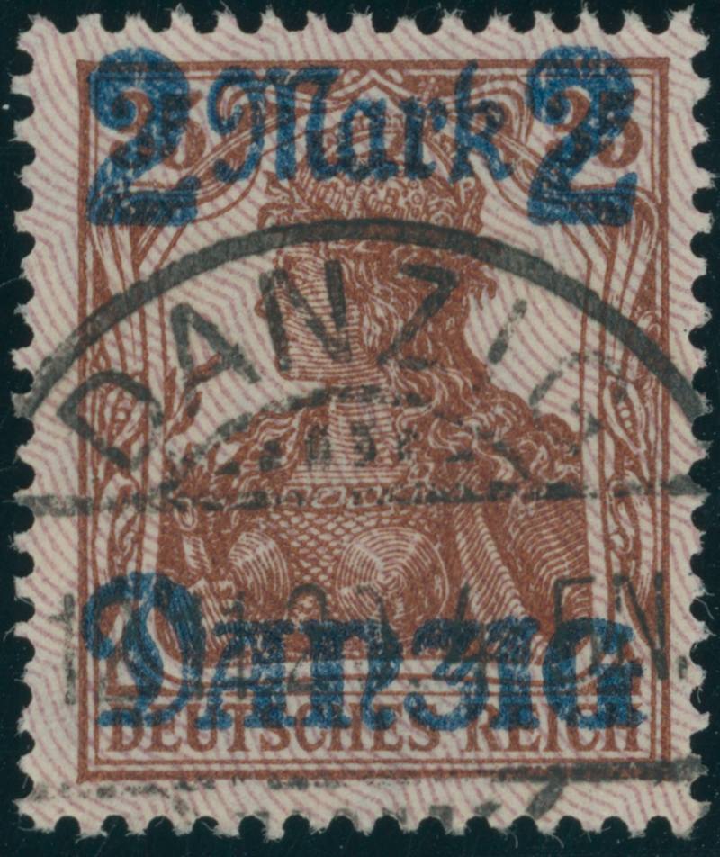 DANZIG 1920 MiNr. 43 I AF I