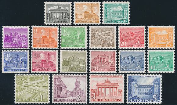 BERLIN 1949 MiNr. 42-60 BERLIN 1949 MiNr. 42-60