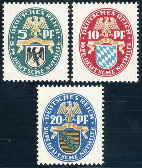 DR 1925 MiNr. 375-377
