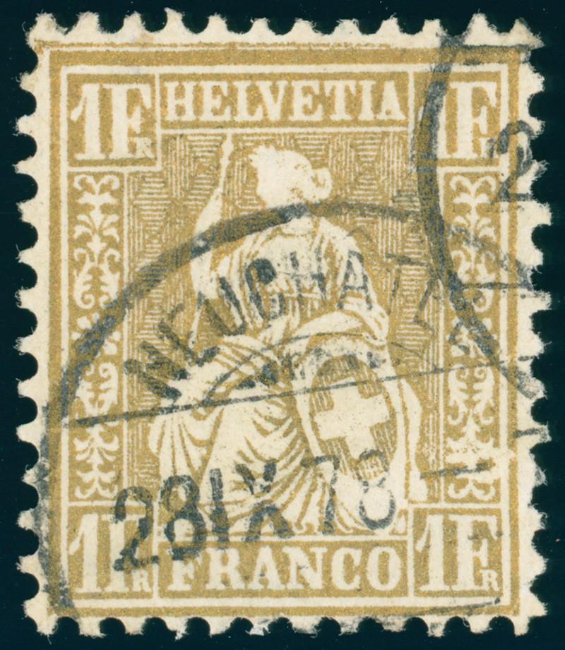 SCHWEIZ 1864 MiNr. 28 c