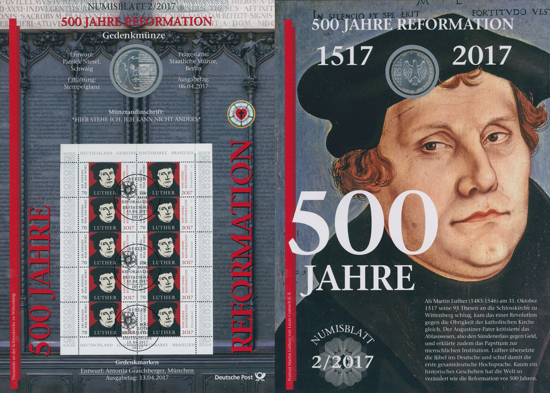 NUMISBLATT 2/2017 Deutsche Post mit Silber-Gedenkmünze 20 Euro
