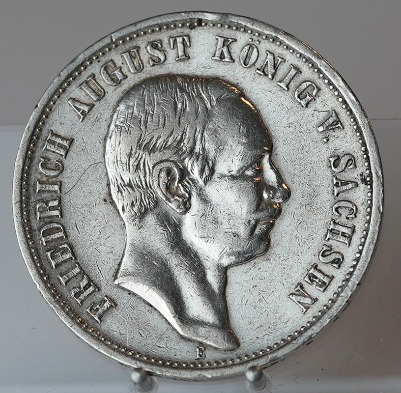 SACHSEN 3 Mark 1910 E Jaeger 135