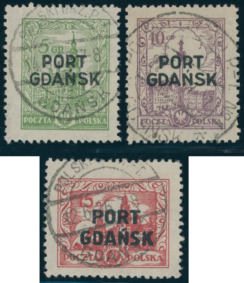 PORT GDANSK 1926 MiNr. 12-14