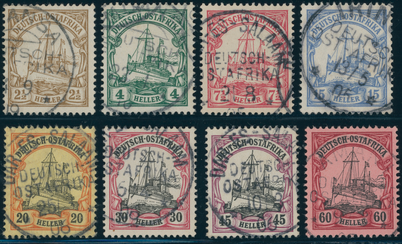 DEUTSCH-OSTAFRIKA 1905 MiNr. 22-29