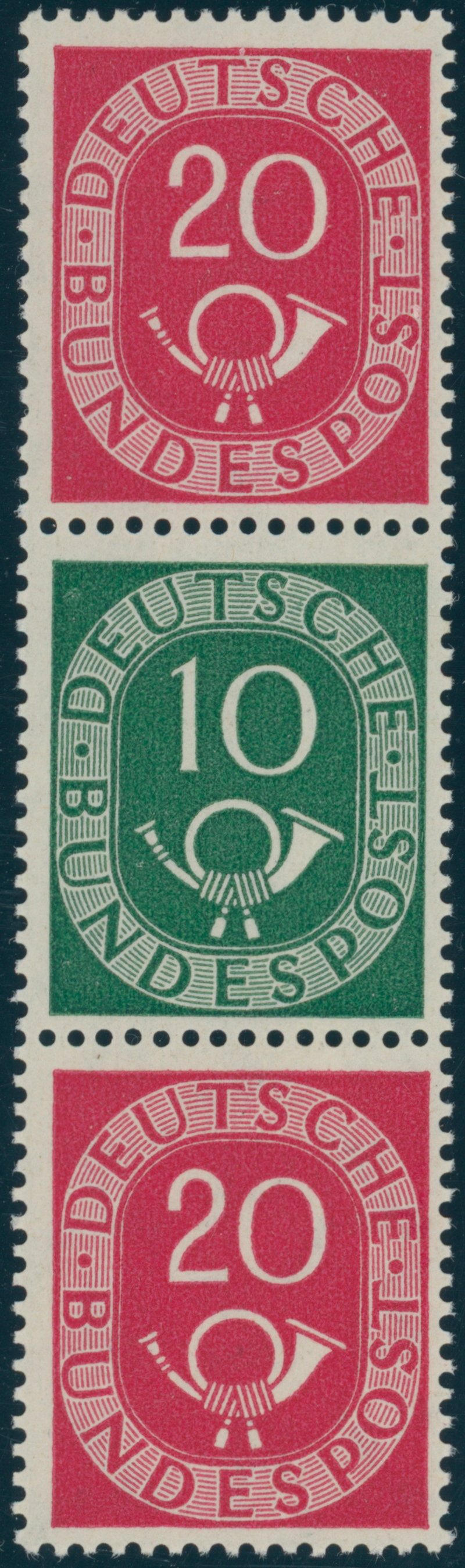 BRD 1951 Zusammendruck S 10