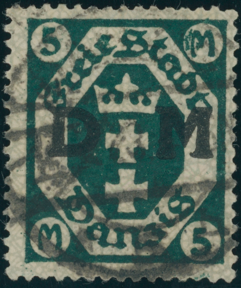 DANZIG DIENST 1922 MiNr. D 24 Y