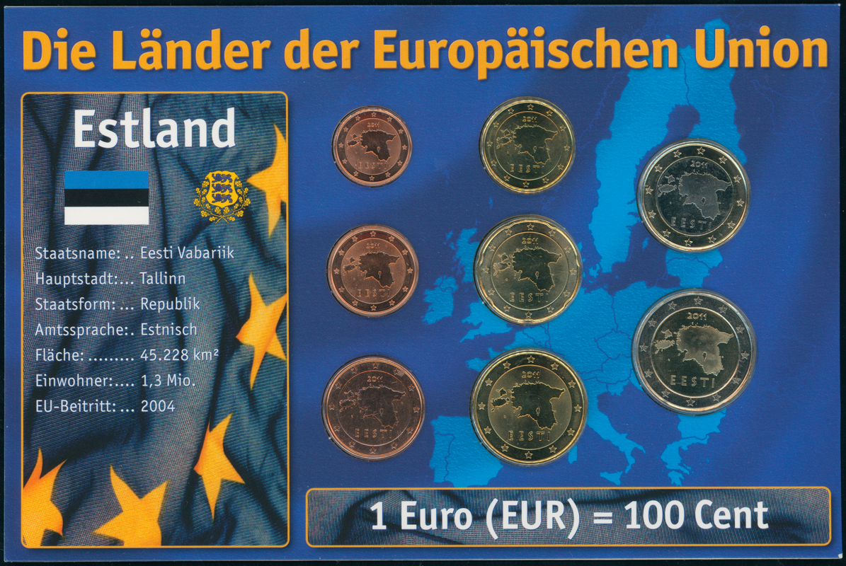 ESTLAND 2011 Euro-Kursmünzensatz