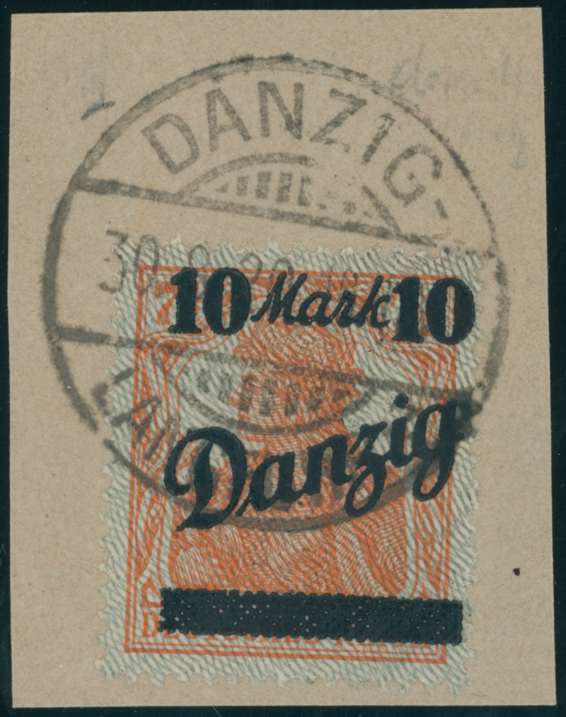 DANZIG 1920 MiNr. 31 I DD N