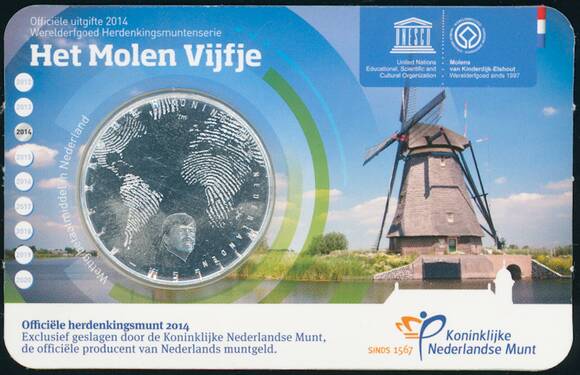 NIEDERLANDE 5 Euro 2014 Het Molen Vijfje NIEDERLANDE 5 Euro 2014 Het Molen Vijfje