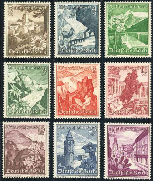 Deutsches Reich 1938 MiNr. 675-683