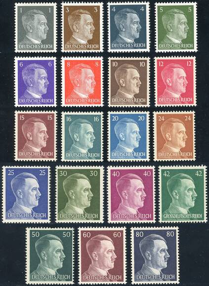 Deutsches Reich 1941 MiNr. 781-798