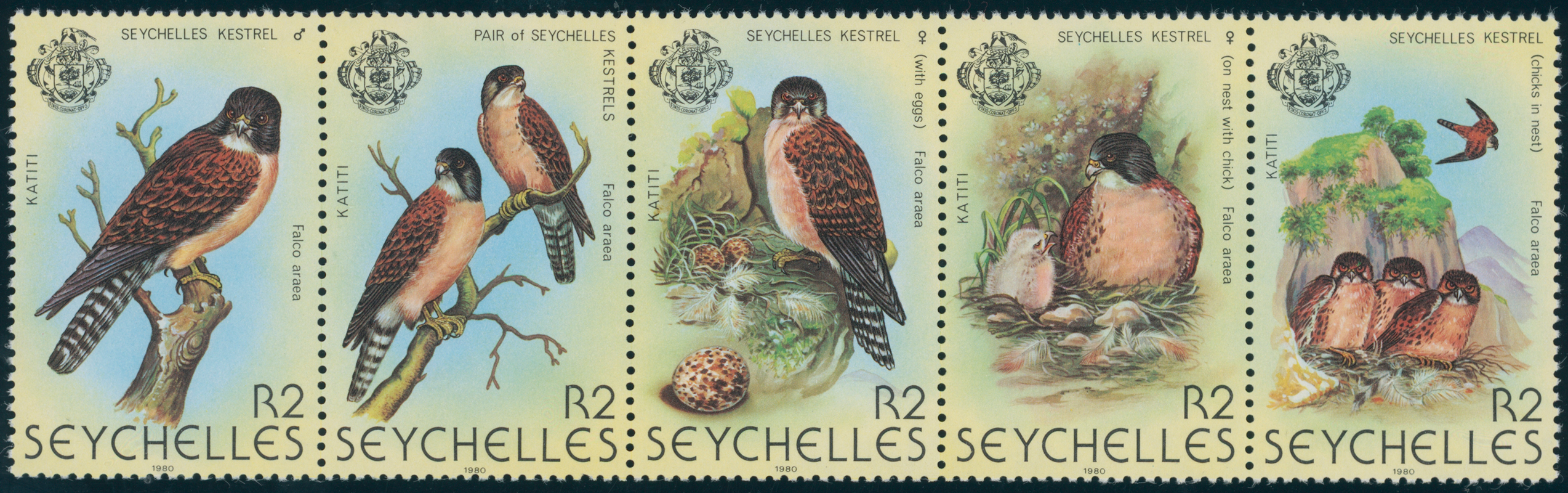SEYCHELLEN 1980 MiNr. 452-456