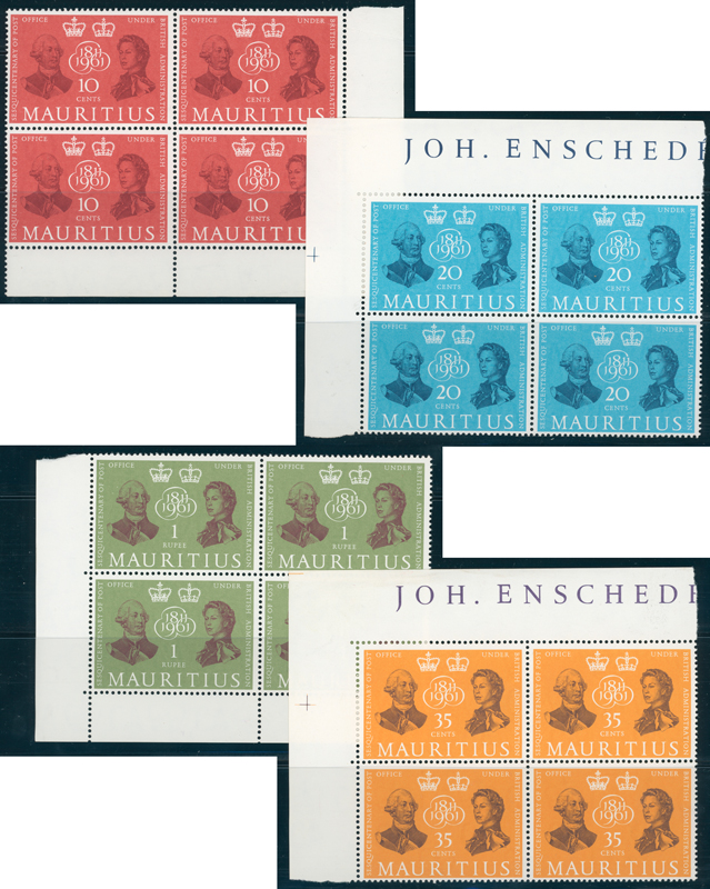 Mauritius 1961 MiNr. 258-261