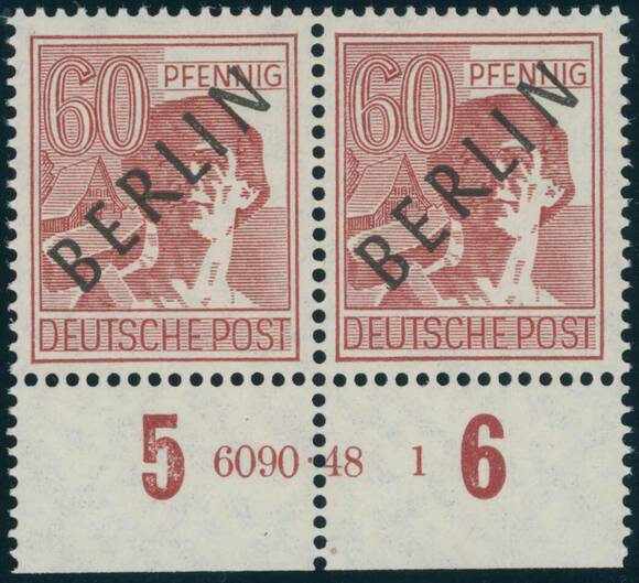 BERLIN 1948 MiNr. 14 Hausauftragsnummer BERLIN 1948 MiNr. 14 Hausauftragsnummer