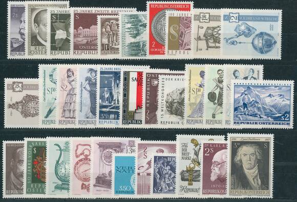 Österreich 1970 Jahrgang komplett Österreich 1970 Jahrgang komplett