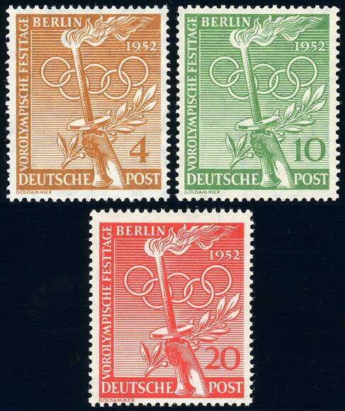 BERLIN 1952 MiNr. 88-90