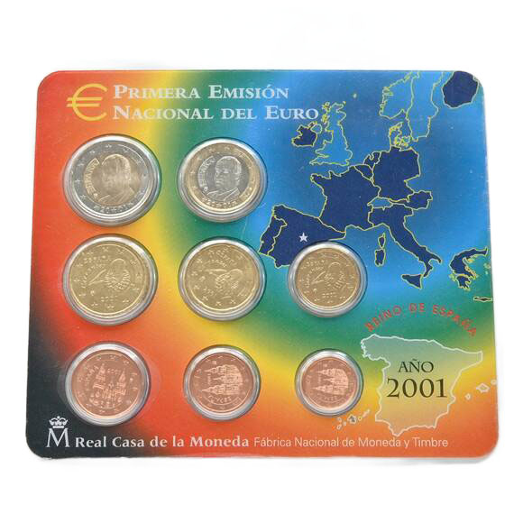 SPANIEN Kursmünzensatz 2001