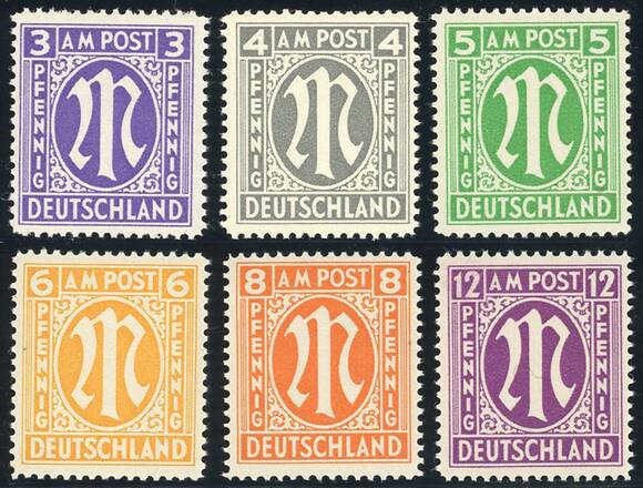 BIZONE AM-POST, MiNr. 10-15