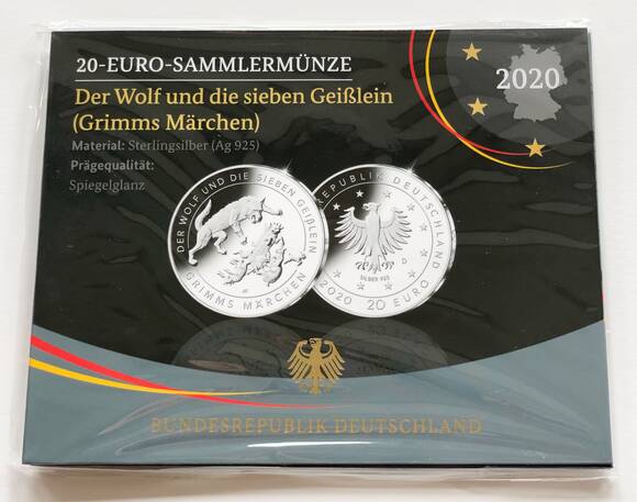 BRD 20 Euro 2020 D Der Wolf und die sieben Geißlein PP