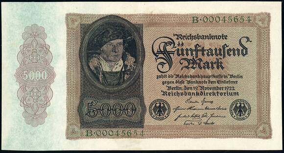 Weimar 5.000 Mark DEU-88