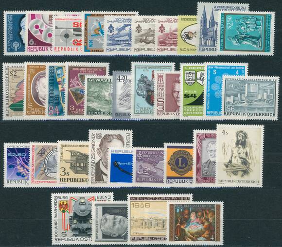 Österreich 1979 Jahrgang komplett