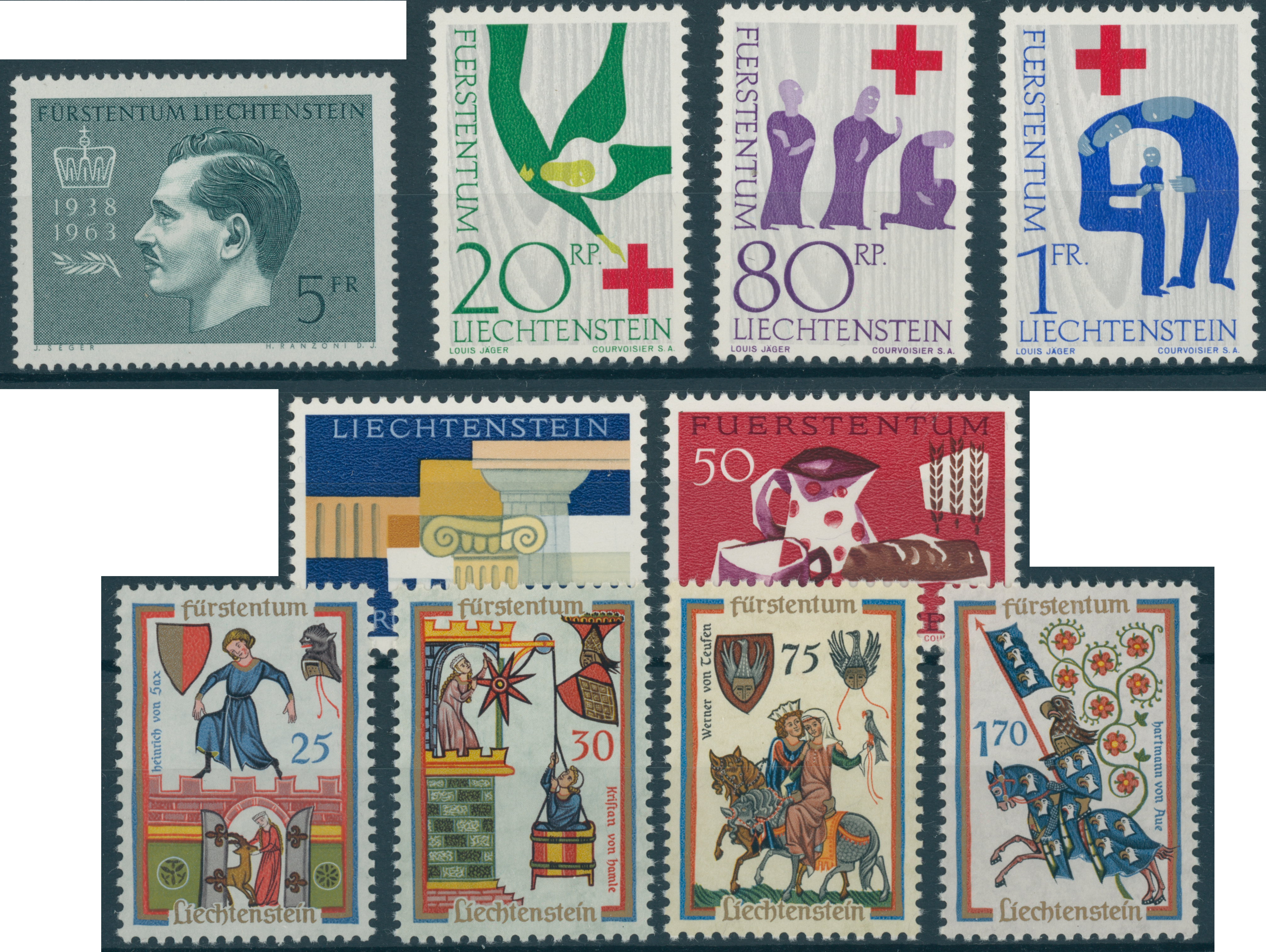 LIECHTENSTEIN Jahrgang 1963 komplett