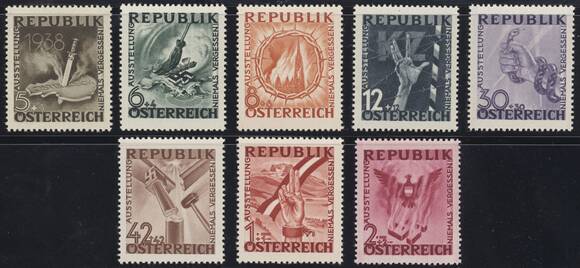 ÖSTERREICH 1946 MiNr. 776-783