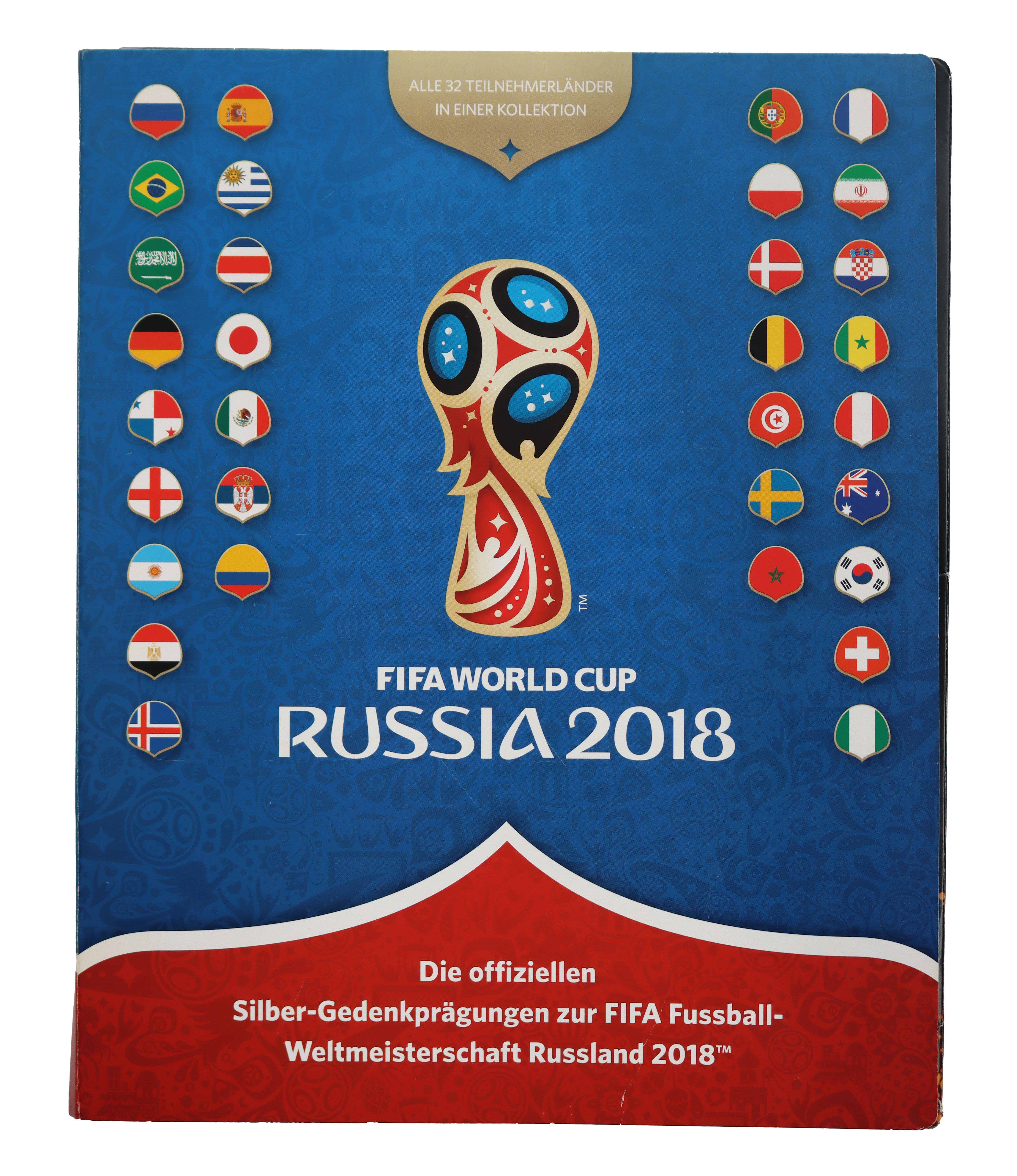 FIFA WORLD CUP RUSSIA 2018 Sammlung mit 36 Silbermedaillen
