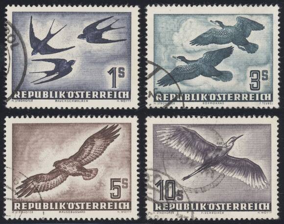 ÖSTERREICH 1953 MiNr. 984-987