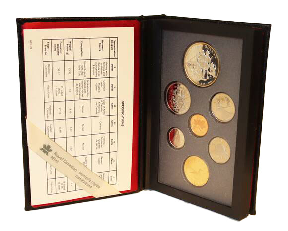 KANADA 1990 Proofset mit 1 Silberdollar Henry Kelsey KANADA 1990 Proofset mit 1 Silberdollar Henry Kelsey